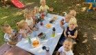 Dzieci z grupy Biedronek na pikniku z okazji Dnia Przedszkolaka.